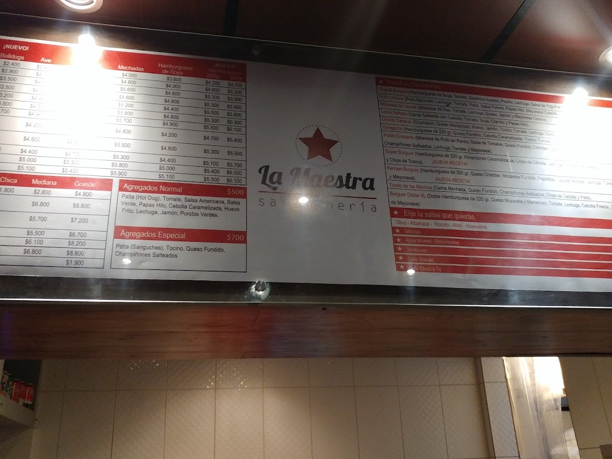 Menu La Maestra Sanguchería-3