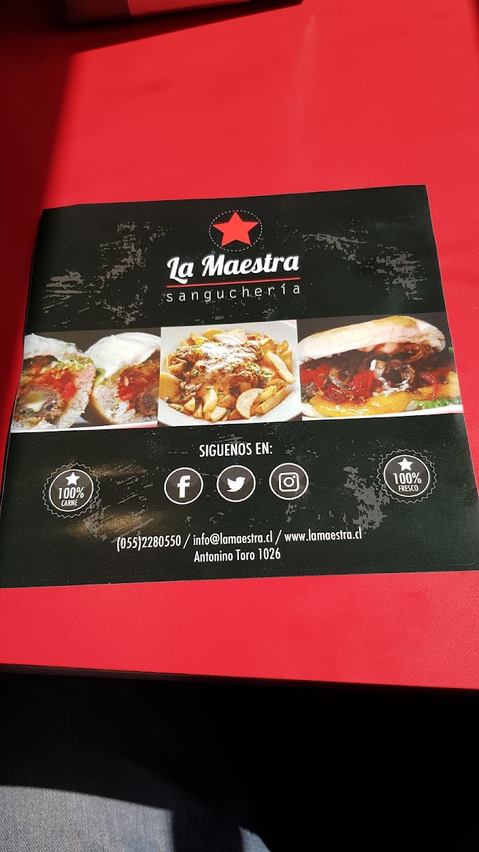 Menu La Maestra Sanguchería-7
